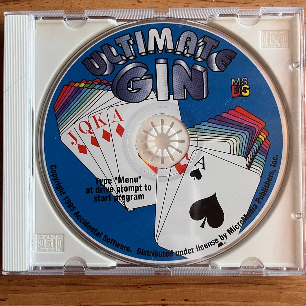 🌺 3/$12 Ultimate Gin Card Game CD - MS DS